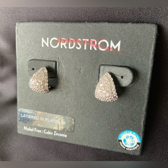 Nordstrom Pavé Cubic Zirconia Hoop Earrings - Picture 7 of 7